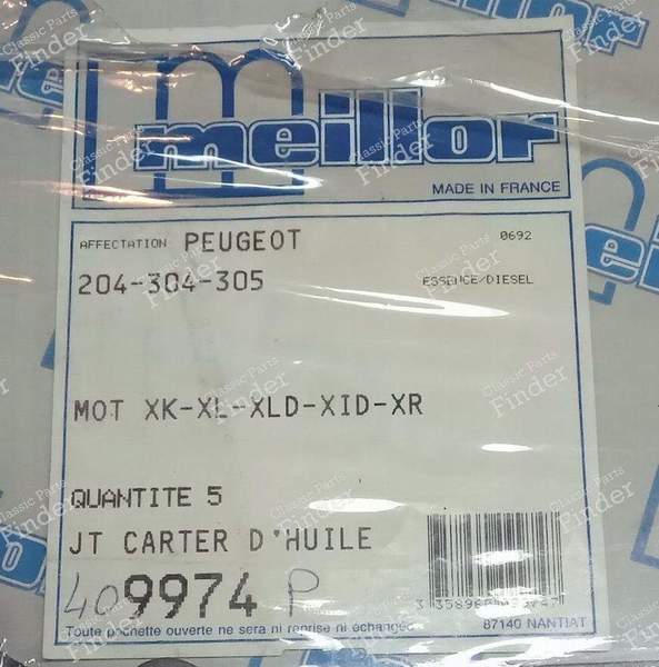 Joint carter d'huile - PEUGEOT 204 - 409974P- 1
