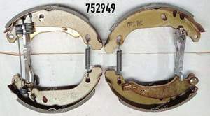 Kit freins arrière 206 1,6 boite auto, 1,9D, sans ABS - PEUGEOT 206