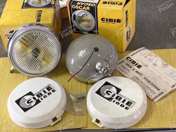 Oscars Fog lamps Cibié Top Iode, R8 Gordini, Alpine A110... - SIMCA 900 / Simc'4 / 1000 / 1005 / 1006 / 1118 /Abarth 1150 - SAE F2- 0
