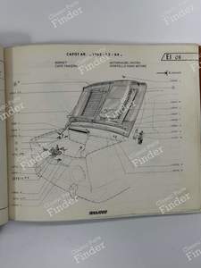 Haubenscharnier - SIMCA 900 / Simc'4 / 1000 / 1005 / 1006 / 1118 /Abarth 1150 - 22911H- thumb-3
