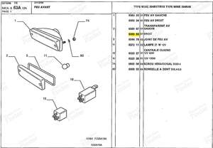 Blinkerglas vorne rechts – PICK-UP-Version - PEUGEOT 504 - 630368- thumb-3
