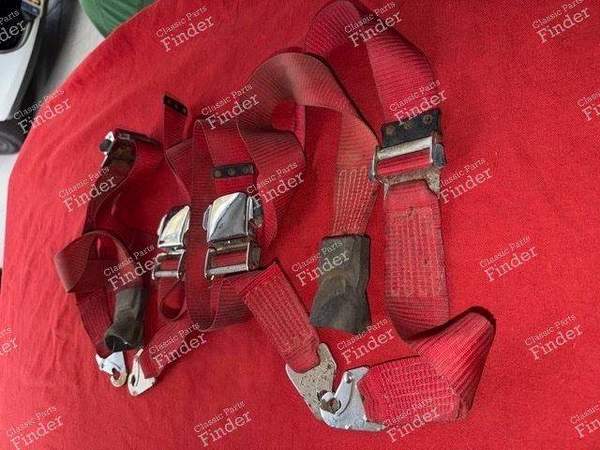 Red seat belt set - CITROËN DS / ID - 4