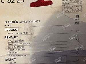 Lot de 6 bougies de démarrage - CITROËN SM - C52LS- thumb-4