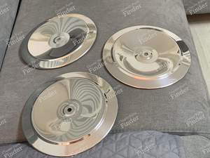 3 Chrome wheel covers - RENAULT 8 / 10 (R8 / R10) - thumb-1