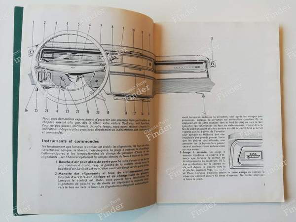Service manual (in French) - OPEL Kapitän / Admiral / Diplomat - 2871405- 4