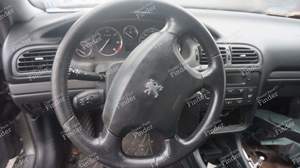 Black leather steering wheel - PEUGEOT 406 Coupé