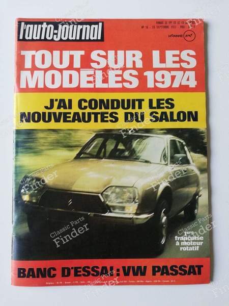 L'Auto-Journal - #16 (September 15, 1973) - CITROËN GS / GSA - #16- 0
