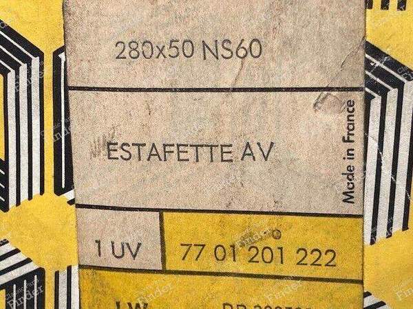 Garnitures de freins avant - RENAULT Estafette / Hi-boy / Petit-Panel - 7701201222- 2