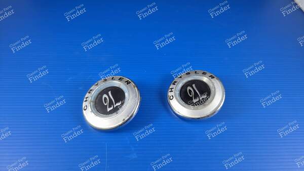 Set of 2 Badges - Rear Side Post Emblems - SIMCA-CHRYSLER-TALBOT 160 / 180 / 2 litres / 1609 / 1610 - 0