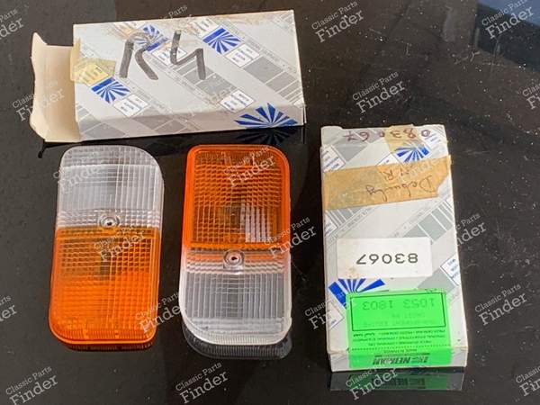 2 Cabochons Blink-/Nachtlicht - Rechts + Links - RENAULT 4 / 3 / F (R4) - 10530- 1