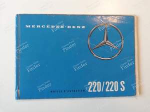 Instructions for use - MERCEDES BENZ W111 / W112 (Heckflosse) - 6440- thumb-0