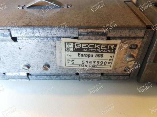 Autoradio Becker - MERCEDES BENZ SL (R107) - Europa 598- 7