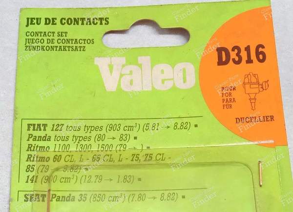 Ducellier D316 platinum-plated screws - FIAT Panda - 582199- 2