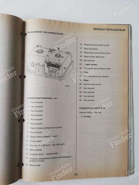 Manuel de réparation - 'Electronic' - RENAULT 21 (R21) - 7711074155- 5
