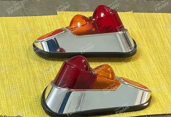 Cabochons arrières chromés - R4 Super, Dinalpin, A110 1100 cabriolet - RENAULT 4 / 3 / F (R4) - 605- 1