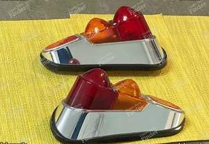 Cabochons arrières chromés - R4 Super, Dinalpin, A110 1100 cabriolet - RENAULT 4 / 3 / F (R4) - 605- thumb-1