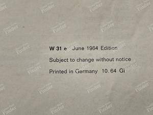 Manuel d'utilisation PORSCHE 356 C USA - PORSCHE 356 - W31e- thumb-2