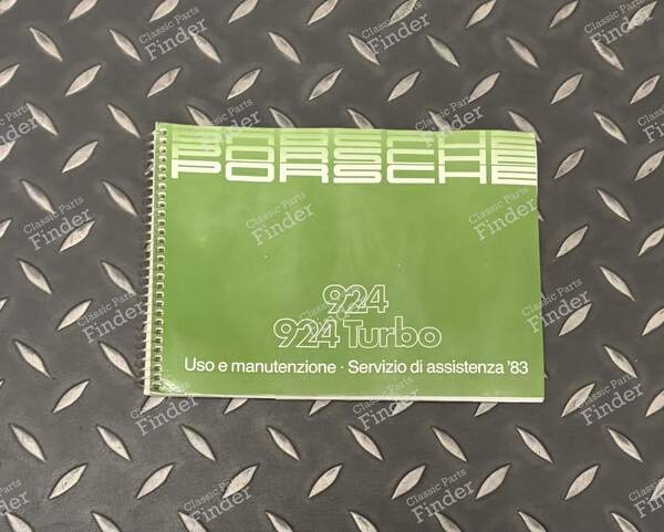 Manuel de bord d'origine - Version 924 / 924 Turbo - PORSCHE 924 - 0