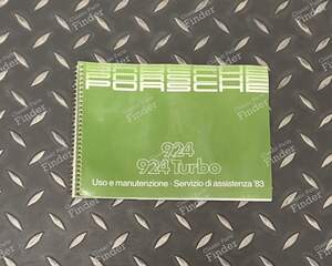 Original Owner's Manual - Version 924 / 924 Turbo for PORSCHE 924