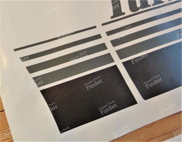 Selbstklebender Streifen TURBO - RENAULT 9 / Alliance / Broadway / 11 / Encore (R9 / R11) - 1