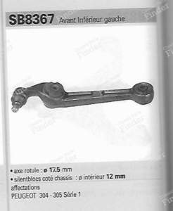 Unterer Querlenker vorne links - PEUGEOT 305 - QSJ1010S / 3520.37 (ref. origine)- thumb-1