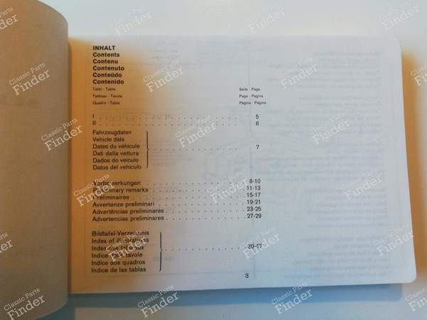 Spare parts manual - 'Catalog C' 1970 - MERCEDES BENZ /8 (W114 / W115) - 12178 / 50000-10.70 WK- 1