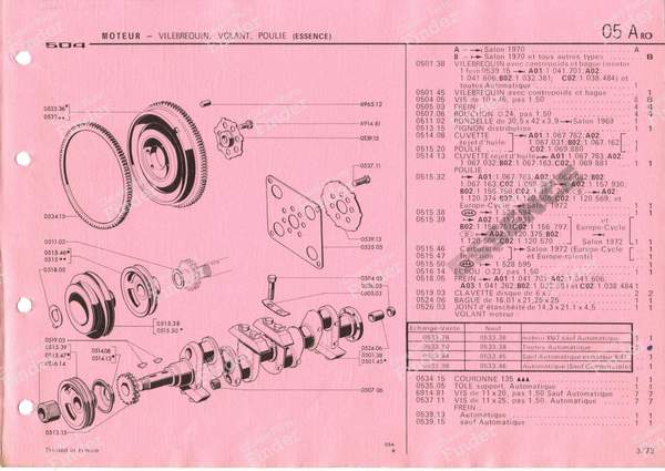Vilebrequin - PEUGEOT 504 - 0501.38- 1