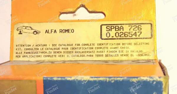 Kit roulement arrière - ALFA ROMEO 90 - spba726- 1