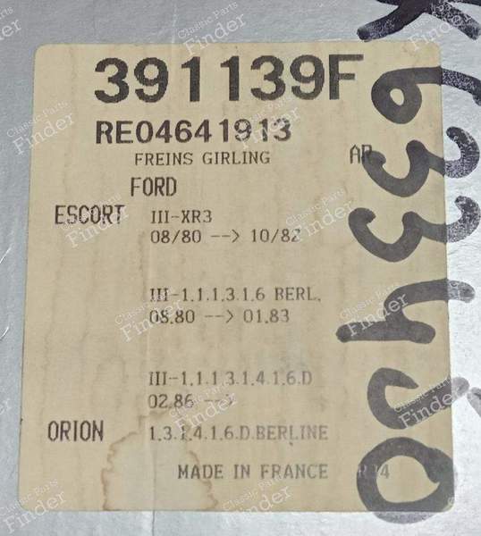 Rear brake kit - FORD Escort / Orion (MK3 & 4) - REO4641943- 5