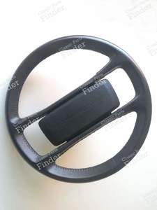 Black leather steering wheel - PORSCHE 924 - thumb-9