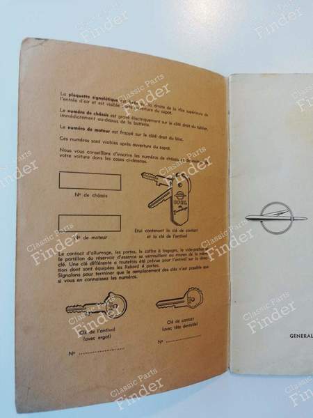 Wartungshandbuch - OPEL Olympia Rekord P (P1) - OM-6002-F- 2