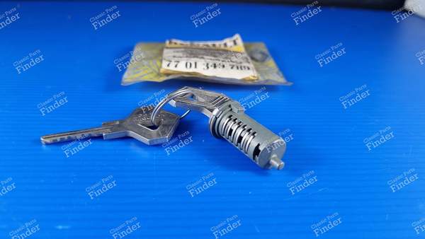 Barillet de bouchon de réservoir avec 2 clés siglées du losange - RENAULT 21 (R21) - 7701349789- 0