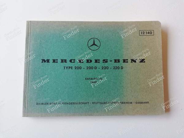 Spare parts manual - 'Catalog A' 1968 - MERCEDES BENZ /8 (W114 / W115) - 12140 - 40000 - 12.67- 0