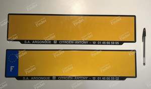 Set of blank Citroën license plates - CITROËN CX - thumb-1