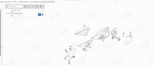 INNENABDECKUNG FÜR SPIEGEL - RECHTE SEITE - MERCEDES BENZ E (W124) - A12472012117095- thumb-3