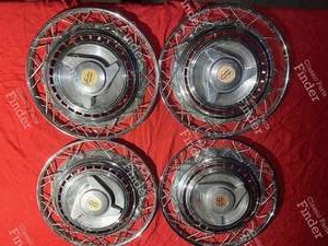 Jeu de 4 enjoliveurs avec papillons - CITROËN DS / ID