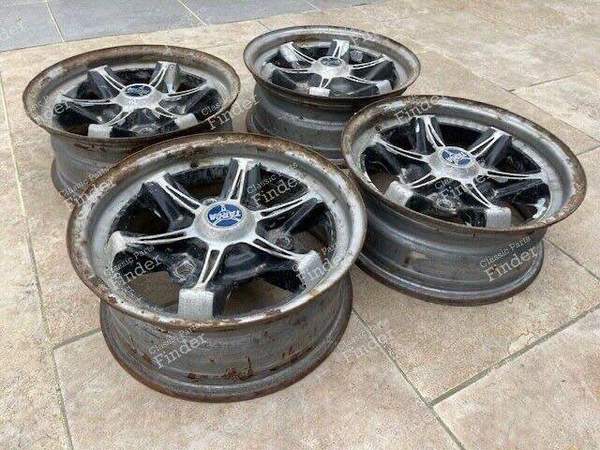 Set of 4 bi-metal rims - RENAULT 4 / 3 / F (R4) - 5