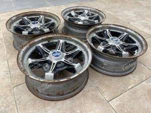 Set of 4 bi-metal rims - RENAULT 4 / 3 / F (R4) - thumb-5