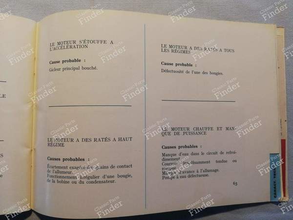 On-board manual - SIMCA 1300 / 1500 / 1301 / 1501 - 5.350.054 / 522.835- 6