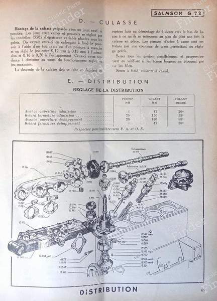 SERVICE 1952 technical review - SALMSON Randonnée - 02/1952- 2