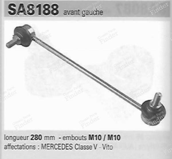 Pair of front stabilizer links, left and right - MERCEDES BENZ V / Vito (W638) - SA7188/SA8188- 3