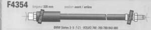 Front/Rear Hose - BMW 3 (E30) - F4354- thumb-1