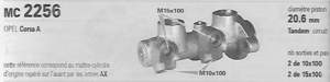 Tandem master cylinder - OPEL Corsa (A) - LM50025- thumb-3
