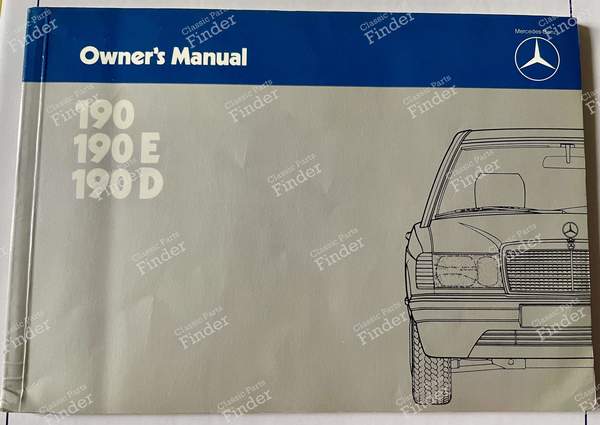 On-board manual - MERCEDES BENZ 190 (W201) - 2015841696- 0