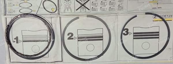 1 set of rings for 4 cylinders, bore 84.8mm - OPEL Manta (B) - 06-306000-00- 2