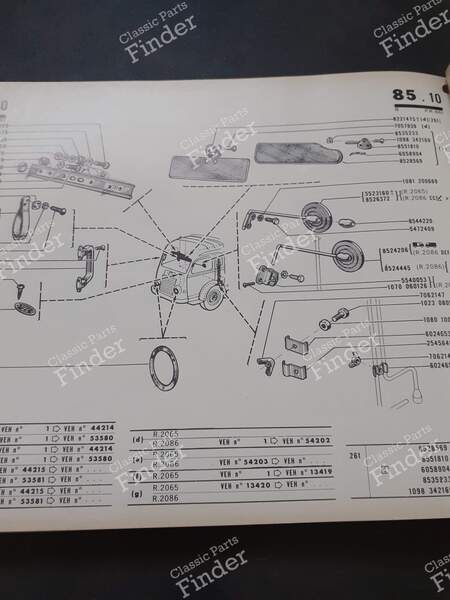 Spare Parts Catalogs - RENAULT Voltigeur (1000kg) / Goélette (1400kg) / Galion (2500kg) - PR619 / PR661- 5
