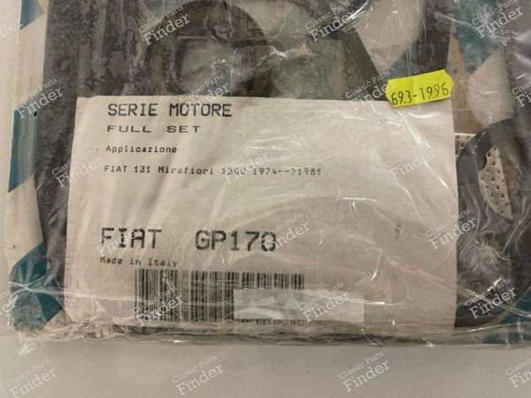 Engine gasket set, Fiat Complete new engine gasket set for Fiat 131 1300. From 1974 to 1981. - FIAT 131 - GP 170- 1