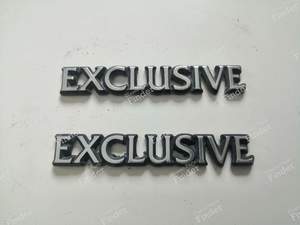 Logo-Paar in 'Exclusive'-Finish für CITROËN XM