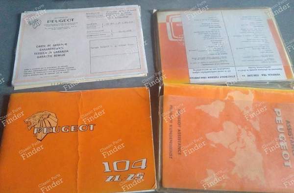 User manual ZL and ZS versions - PEUGEOT 104 / 104 Z - 0