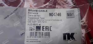 Hand brake cable - AUDI 80 / 4000 / 5+5 (B2) - 811609721H- thumb-1